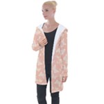 Peaches and Cream Butterfly Print Longline Hooded Cardigan