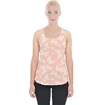 Peaches and Cream Butterfly Print Piece Up Tank Top