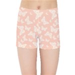 Peaches and Cream Butterfly Print Kids  Sports Shorts