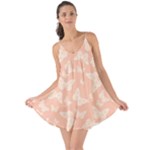 Peaches and Cream Butterfly Print Love the Sun Cover Up