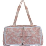 Peaches and Cream Butterfly Print Multi Function Bag