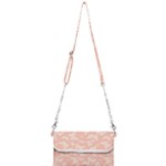 Peaches and Cream Butterfly Print Mini Crossbody Handbag