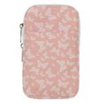 Peaches and Cream Butterfly Print Waist Pouch (Small)