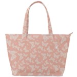 Peaches and Cream Butterfly Print Back Pocket Shoulder Bag 