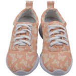 Peaches and Cream Butterfly Print Kids Athletic Shoes