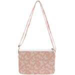 Peaches and Cream Butterfly Print Double Gusset Crossbody Bag