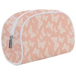 Peaches and Cream Butterfly Print Makeup Case (Medium)