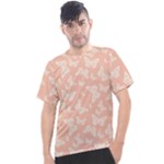Peaches and Cream Butterfly Print Men s Sport Top