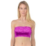 Fuchsia Butterfly Print  Bandeau Top