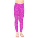 Fuchsia Butterfly Print  Kids  Leggings