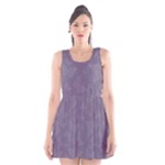 Grape Compote Butterfly Print Scoop Neck Skater Dress