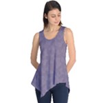 Grape Compote Butterfly Print Sleeveless Tunic