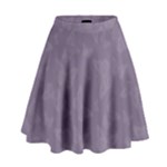 Grape Compote Butterfly Print High Waist Skirt