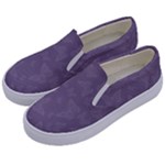 Grape Compote Butterfly Print Kids  Canvas Slip Ons