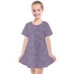 Grape Compote Butterfly Print Kids  Smock Dress