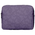 Grape Compote Butterfly Print Make Up Pouch (Large)
