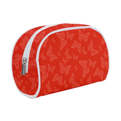 Vermilion Red Butterfly Print Makeup Case (Small) from ArtsNow.com