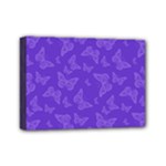 Violet Purple Butterfly Print Mini Canvas 7  x 5  (Stretched)