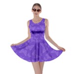 Violet Purple Butterfly Print Skater Dress