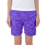 Violet Purple Butterfly Print Women s Basketball Shorts