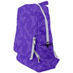 Violet Purple Butterfly Print Travelers  Backpack