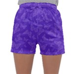 Violet Purple Butterfly Print Sleepwear Shorts