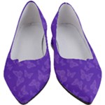 Violet Purple Butterfly Print Women s Block Heels 