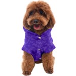 Violet Purple Butterfly Print Dog Coat