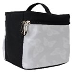 Wedding White Butterfly Print Make Up Travel Bag (Small)