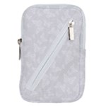 Wedding White Butterfly Print Belt Pouch Bag (Large)