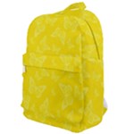 Lemon Yellow Butterfly Print Classic Backpack