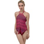Boho Bittersweet Pink  Go with the Flow One Piece Swimsuit
