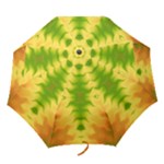Lemon Lime Tie Dye Folding Umbrellas
