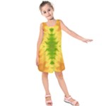 Lemon Lime Tie Dye Kids  Sleeveless Dress