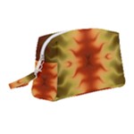 Red Gold Tie Dye Wristlet Pouch Bag (Medium)