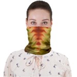 Red Gold Tie Dye Face Covering Bandana (Adult)