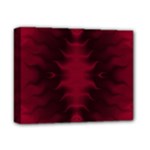 Black Red Tie Dye Pattern Deluxe Canvas 14  x 11  (Stretched)