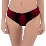 Black Red Tie Dye Pattern Reversible Classic Bikini Bottoms