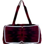 Black Red Tie Dye Pattern Multi Function Bag