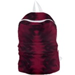 Black Red Tie Dye Pattern Foldable Lightweight Backpack