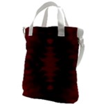 Black Red Tie Dye Pattern Canvas Messenger Bag