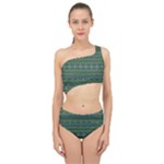 Boho Forest Green  Spliced Up Two Piece Swimsuit