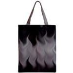 Abstract Black Grey Zipper Classic Tote Bag