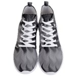Abstract Black Grey Men s Lightweight High Top Sneakers