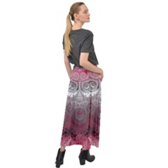 Velour Split Maxi Skirt 