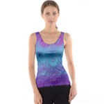 Purple Blue Swirls and Spirals Tank Top