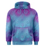 Purple Blue Swirls and Spirals Men s Core Hoodie