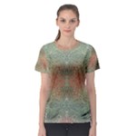 Peach Green Texture Women s Sport Mesh Tee