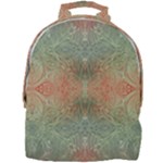 Peach Green Texture Mini Full Print Backpack