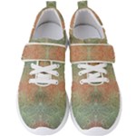 Peach Green Texture Men s Velcro Strap Shoes